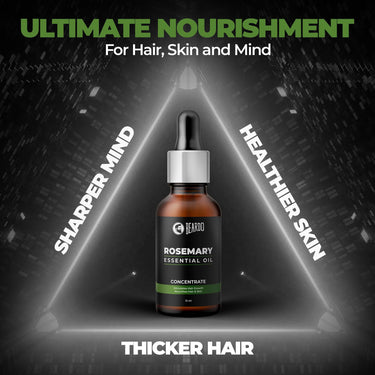 Beardo Rosemary Essential Oil, 15 ml | Rosemary Oil for Hair Growth, Hair fall and Regrowth | Hair & Skin Nourishment | 100% Natural | Aroma Oil